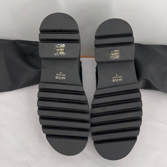 Aster Kandi Ecoflex Over-the-Knee Black Boots – Size 8 NWBox - Picture 6 of 9